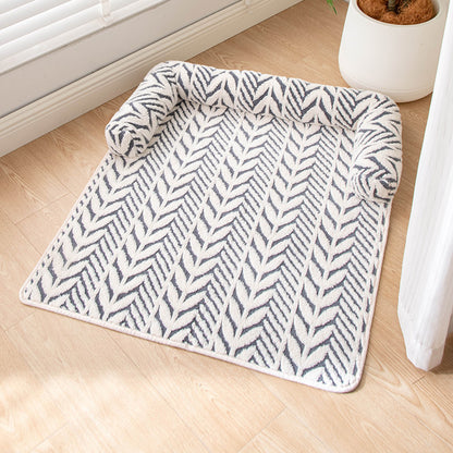 Cross-Border Hot-Selling Anti-Scratch Pet Mat, New Plush Thickened Non-Slip Sofa Dog Bed, Pet Supplies