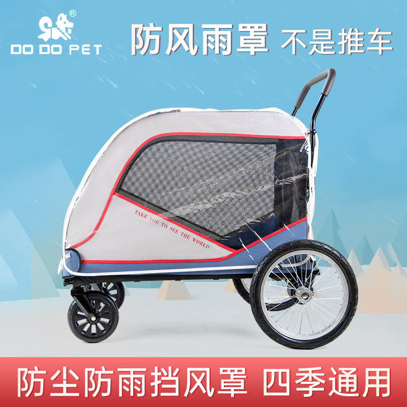 Dodopet Universal Pet Stroller Rain Cover Stroller Raincoat Dog Stroller Rain Cover Warm and Weatherproof