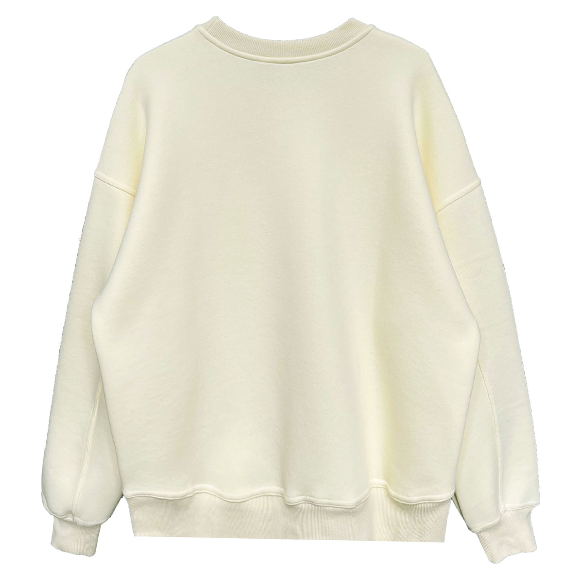 Luxi Simple Profile Loose BF Solid Color Lazy Pullover Sweatshirt Women's ins Letter Embroidered Long-sleeved Top 2267