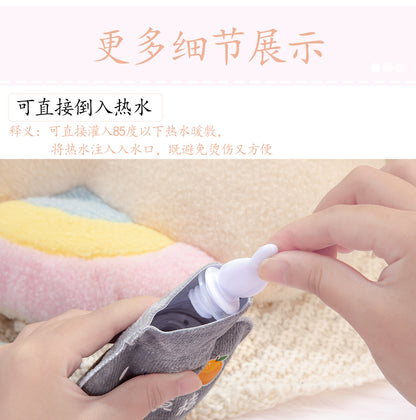 Hot Water Bag Water Filling Cute Mini Large Hand Warmer Hot Compress Warm Water Bag for Belly small size Water Filling for Students