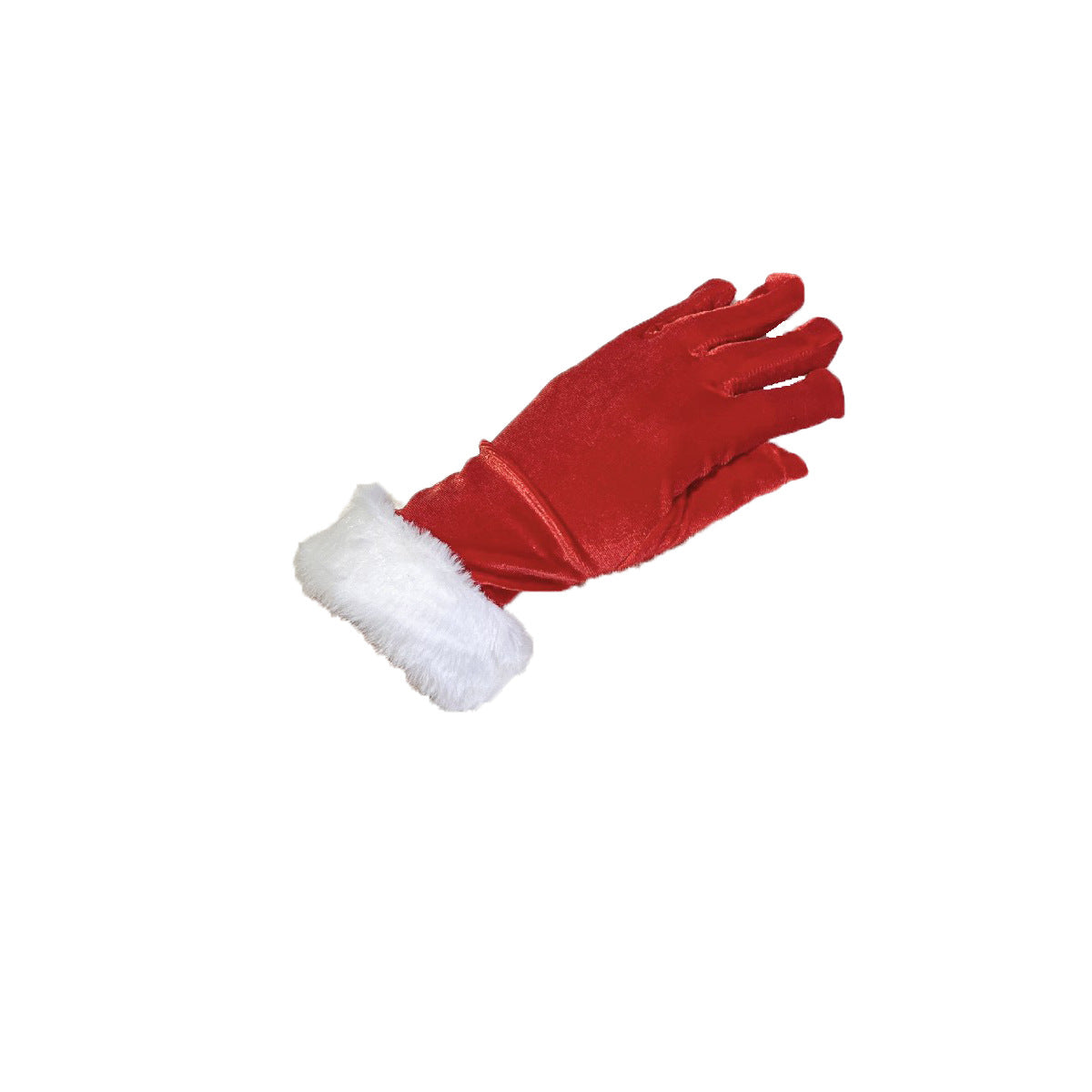 Christmas Party Gloves Bride Short Style Wedding Prom Performance Costume Red Thickened Christmas Gloves
