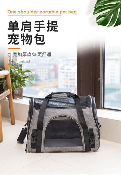 Amazon's New Pet Cat Carrier Bag, Portable Mesh Breathable Hand-Held Bag for Cats and Dogs, Universal Crossbody Shoulder Pet Bag for Outings