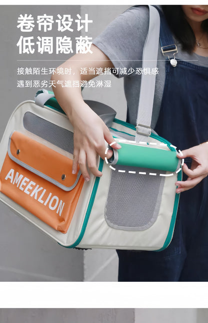Cat Bag Outgoing Portable Cat Dog Backpack Cat Cage Breathable Crossbody Portable Cat Bag Large Capacity Pet Bag