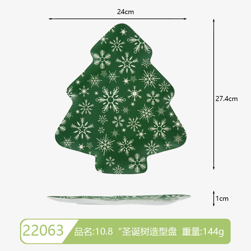 Wanshan melamine plate factory wholesale cross-border European and American dried fruit snack plate home creative pumpkin shape Christmas plate