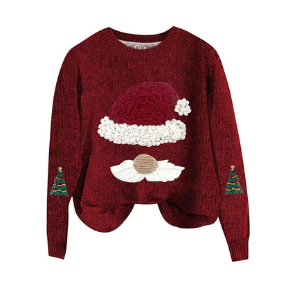Ebay Amazon Autumn and Winter New European and American Christmas Sweater Loose Pullover Knitted Top All-match Casual Sweater