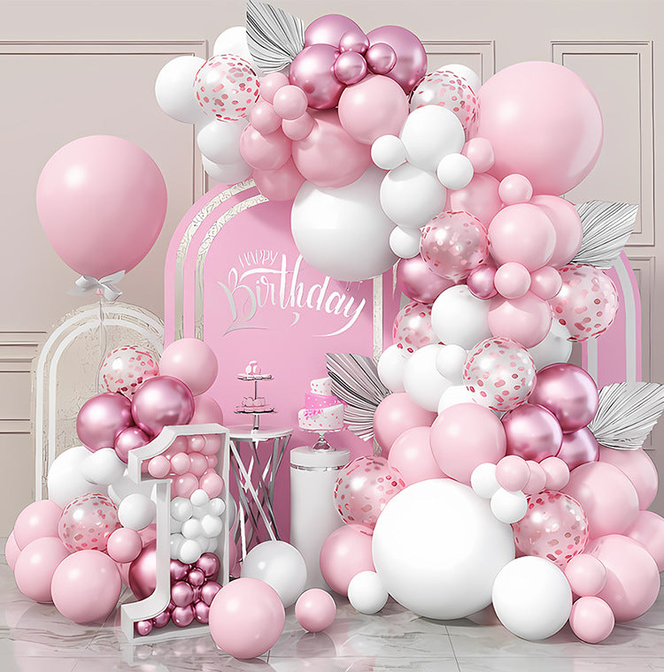 Balloon Chain Arch Set Scene Layout High-End Atmosphere Opening Birthday Party Decorations Anniversary Package