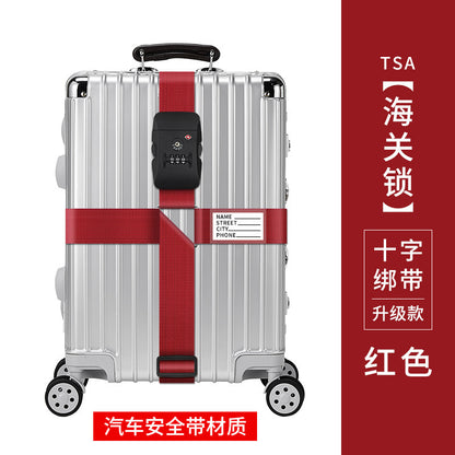 Trunk strap cross packing belt safety fixing consignment travel box protection tightening reinforcement belt binding rope