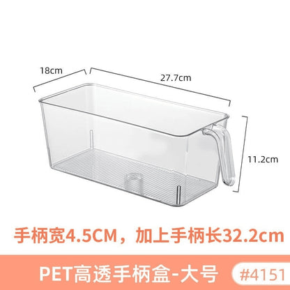Food-Grade Storage Box, Acrylic Refrigerator Storage, Desktop Book Storage Box, Student Dormitory Sundries, Facial Mask Organization