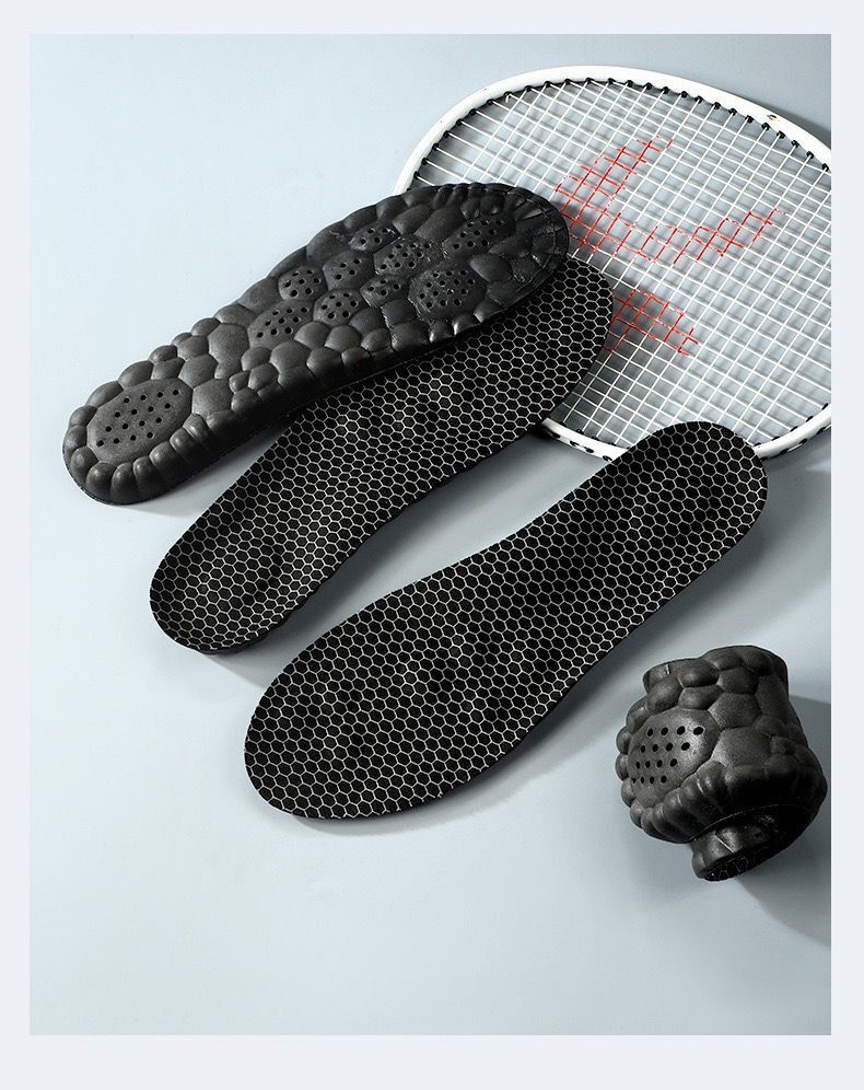 Graphene Insole Antibacterial Deodorant Massage Sports Shock Absorption Comfortable Sweat Absorbing Breathable High Elastic Foot Arch Support Not Tired Feet
