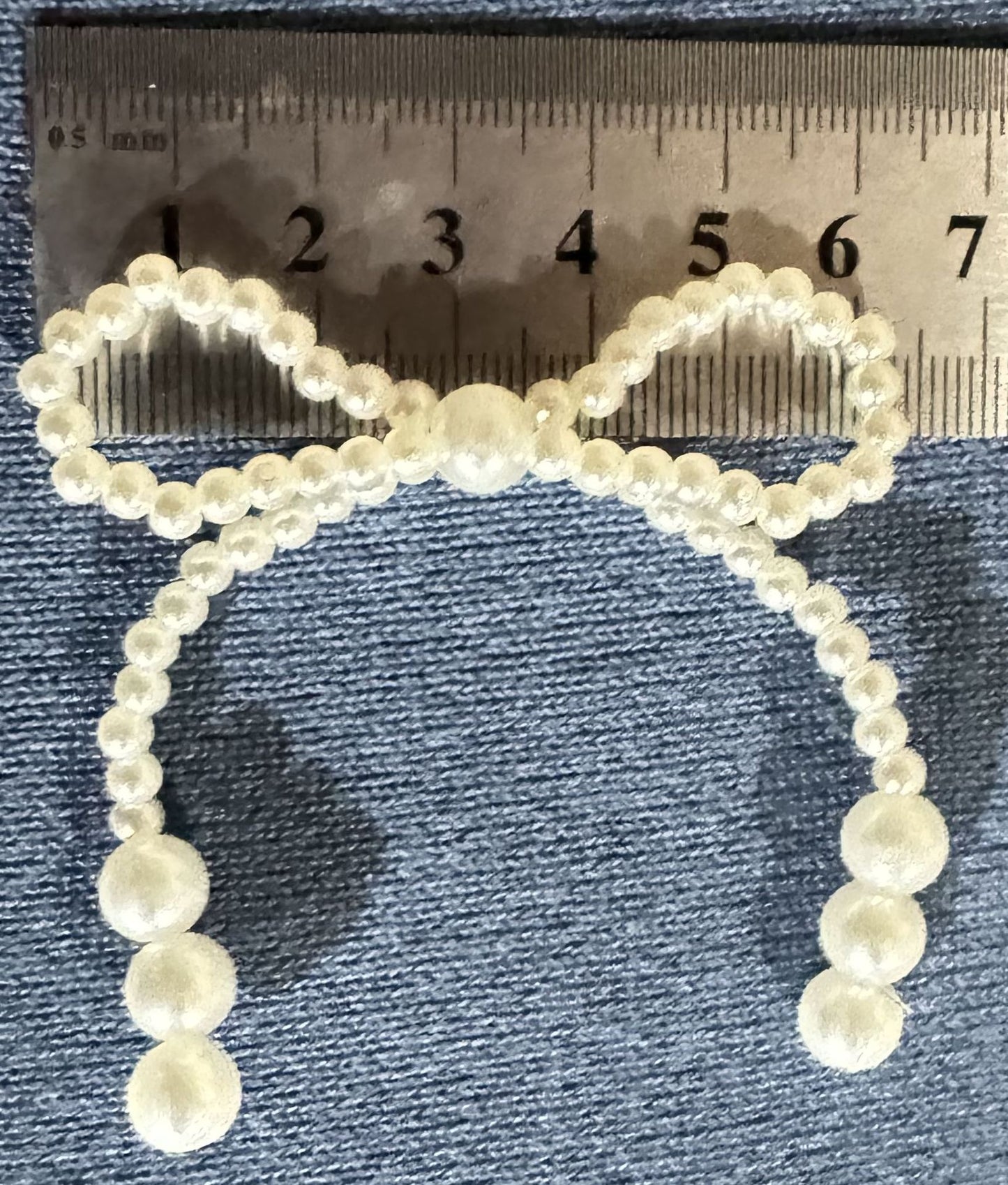 Wholesale bouquet bow jewelry imitation pearl cake decoration bow chain Valentine's Day accessories accessories decoration