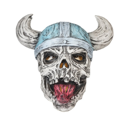 Halloween Ugly Latex Skull Set Mask New Viking Helmet Ghost Dress-up Ball Decorative Props