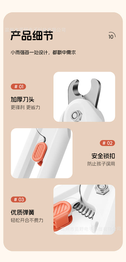 Cross-Border Two-In-One Pet Nail Clippers, Cat Claw Nail Trimmers, Nail Files, Nail Grinders, Pet Supplies