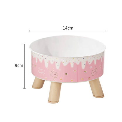 Pet Bowl Anti-overturning Cat Bowl Pet Stainless Steel Dog Bowl Cat Neck Protection High Foot Bowl Dog Food Utensils Cross-border New