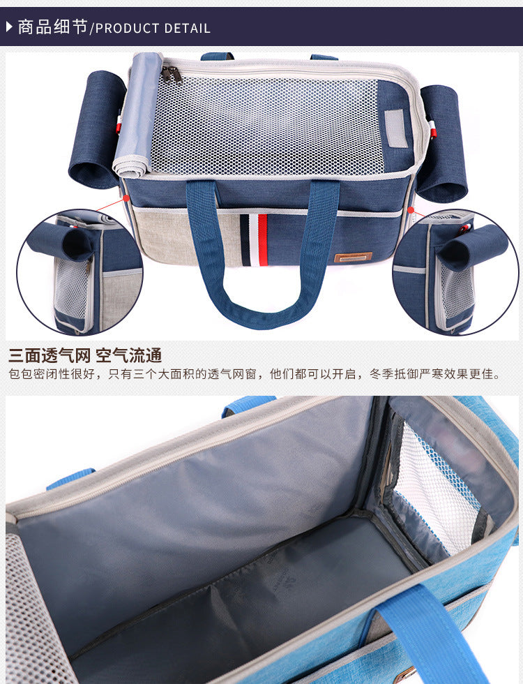 Cat Bag, Pet Bag, Large-Capacity Cat Bag, Dog Outing Shoulder Cross-Body Backpack, a Must-Have for Pet Travel