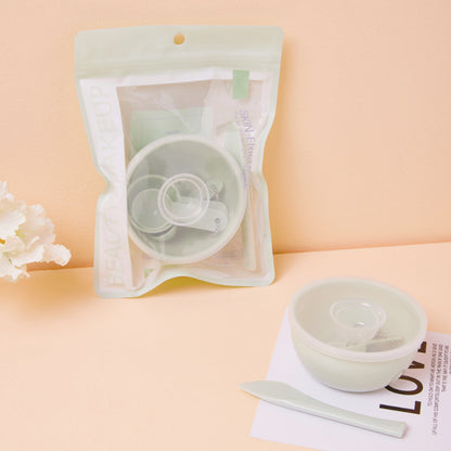 Keqi Makeup Set Bowl Mini DIY Mask Bowl Mixing Stick Homemade Mask Tool Beauty Bowl Waterproof Skin Care