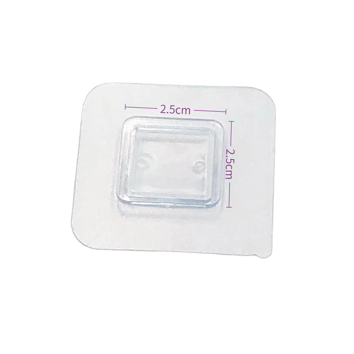 No-Drill Adhesive Storage Rack Patch Wholesale Accessories, Adhesive Hooks, Square Wall-Mounted Plastic Flat Buckle Clips