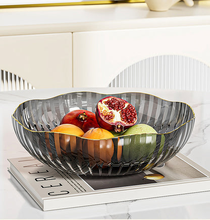 Transparent Fruit Plate, Household Plate, Living Room Display Plate, Transparent Fruit Plate, Ktv Candy and Snack Display Plate, Festive Plate