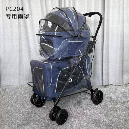 Outdoor Pet Cart Rain Cover Eva Transparent Cart Poncho Rainproof Warm Dog Cart Raincoat Windproof Cover Wholesale