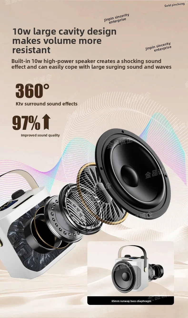 Cross-Border S882 Outdoor Karaoke Bluetooth Speaker High Volume Ys203 Home Wireless Microphone All-In-One Small Speaker