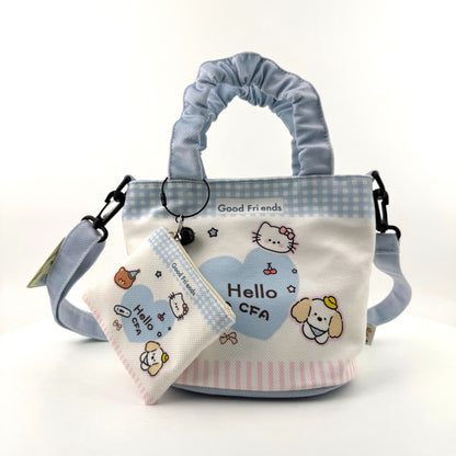 In-Stock New Small Cloth Bag Ins Cute Cartoon Women's Summer Cloth Bag Handbag Casual Tote Bag Upgrade