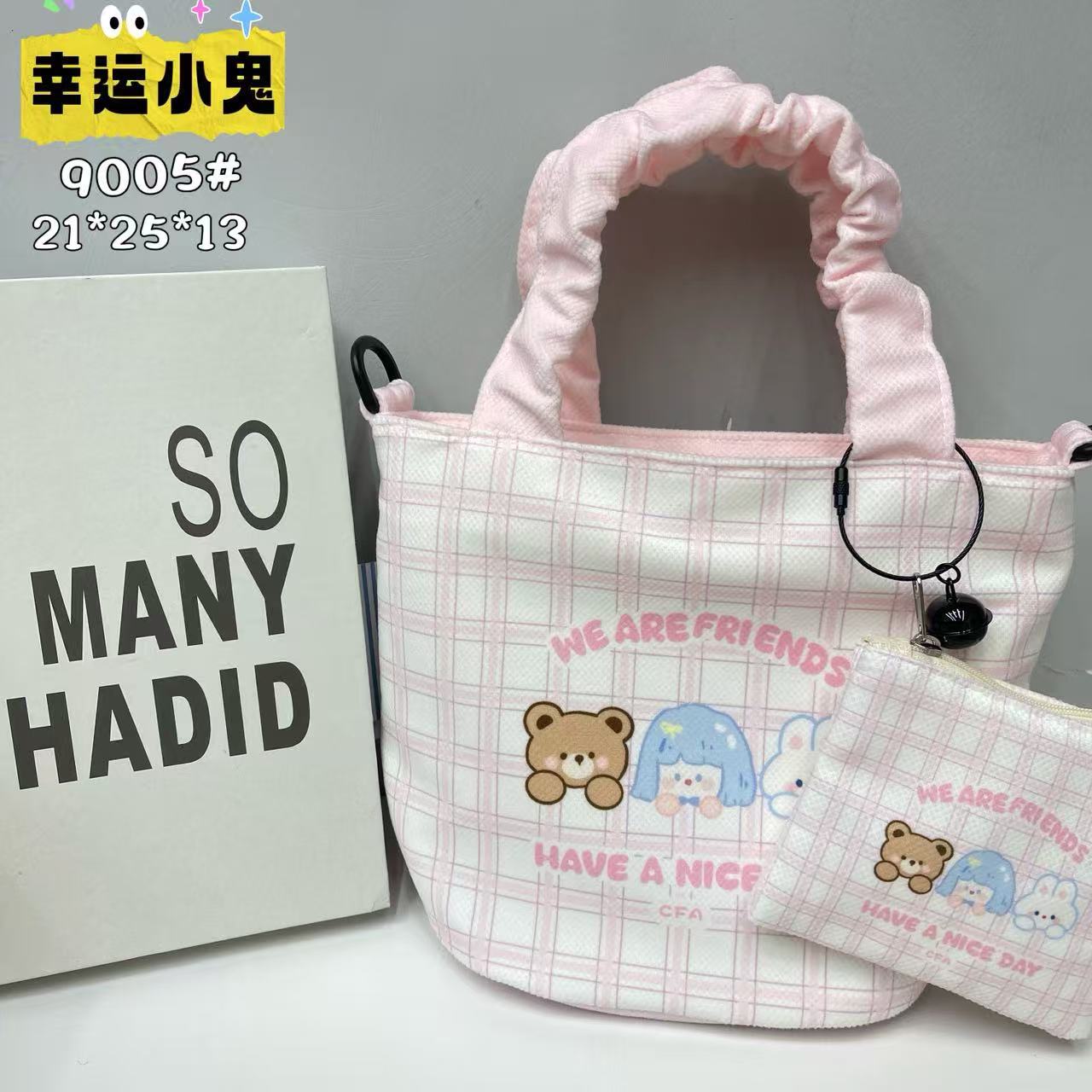 New Girls Handbag Storage Bag Cute Lunch Box Bag Handbag Mother Bag Korean Cartoon Bag Hand Bag