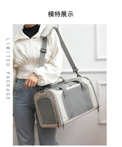 Cat Carrier for Outings, Sterilization, Portable, Large Capacity, Breathable, Cat Car Cage, Cat Cage, Dog Carrier, Handheld, Crossbody, Foldable Pet