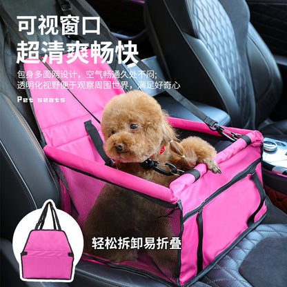 Amazon's Popular Car Pet Carrier Dog Backpack Pet Travel Safety Seat Car Bag Supplies Dog Bag