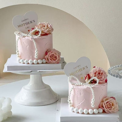 Wholesale bouquet bow jewelry imitation pearl cake decoration bow chain Valentine's Day accessories accessories decoration