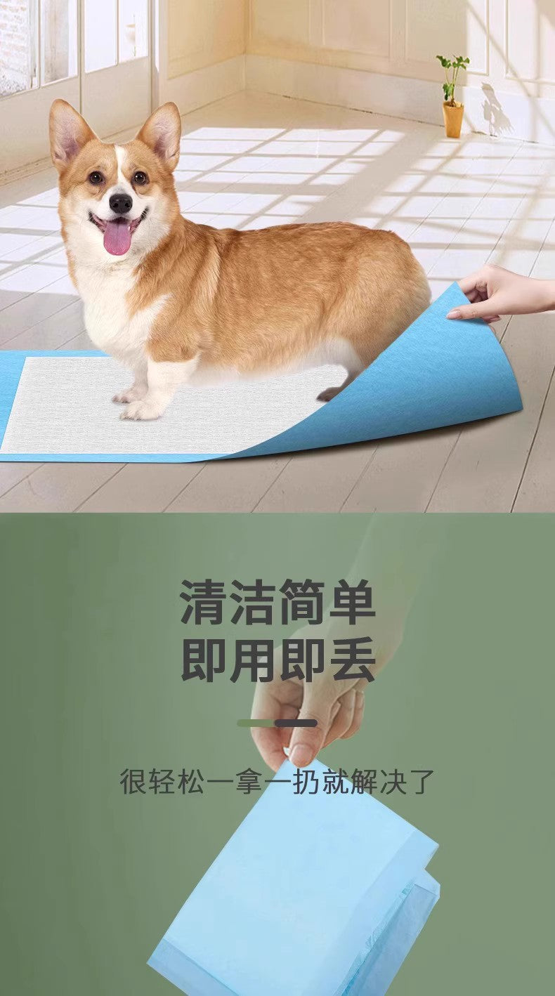 Thickened Bamboo Charcoal Deodorizing Pet Pee Pads, Absorbent Pads for Dogs and Cats, Suitable for Teddy Dogs, Available for Dropshipping