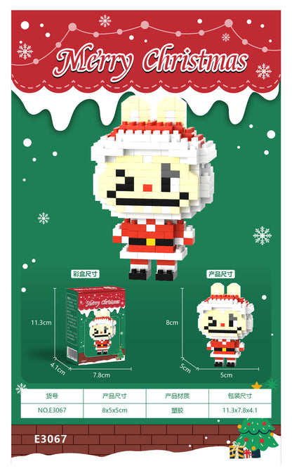 What is the cross-border Christmas building block ball micro-particle assembly puzzle snowman Christmas tree ornaments boys and girls gifts