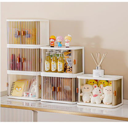Yeya Simple and Creative Desktop Organizing Cosmetics Storage Box Living Room Entrance Desk Can Be Stacked with Makeup Storage