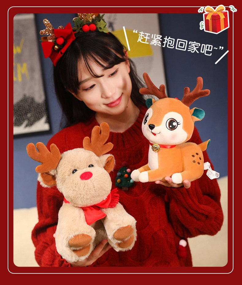 Cross-Border New Santa Claus Doll Simulation Christmas Tree Pillow Sofa Christmas Ornaments Happy Christmas Series