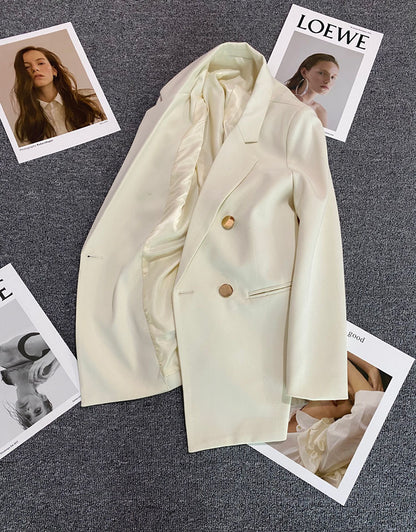 Orange Suit Jacket Women's 2025 Spring and Autumn New Korean High-end Temperament Popular Suit 22 Colors