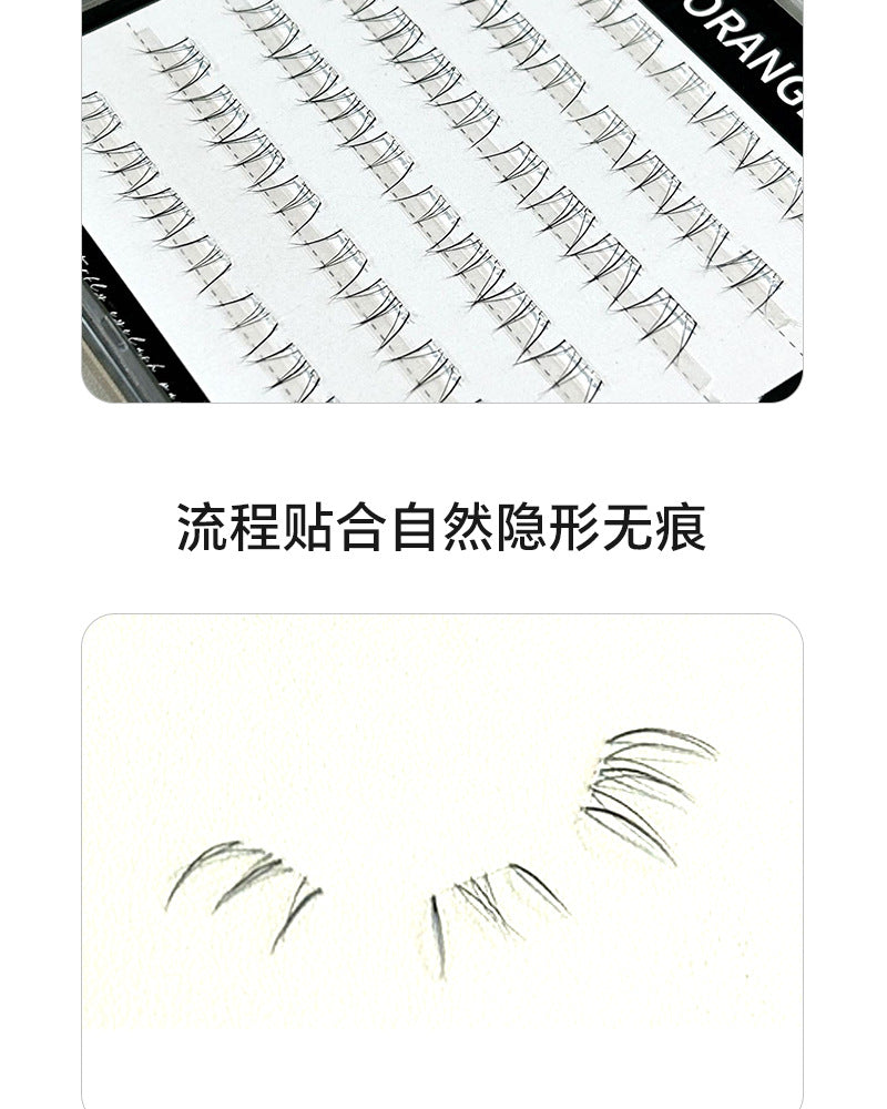 HERORANGE ~ cat big miss lower eyelashes false eyelashes natural hair flu single cluster lazy mother raw eyelashes