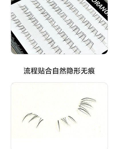 HERORANGE ~ cat big miss lower eyelashes false eyelashes natural hair flu single cluster lazy mother raw eyelashes