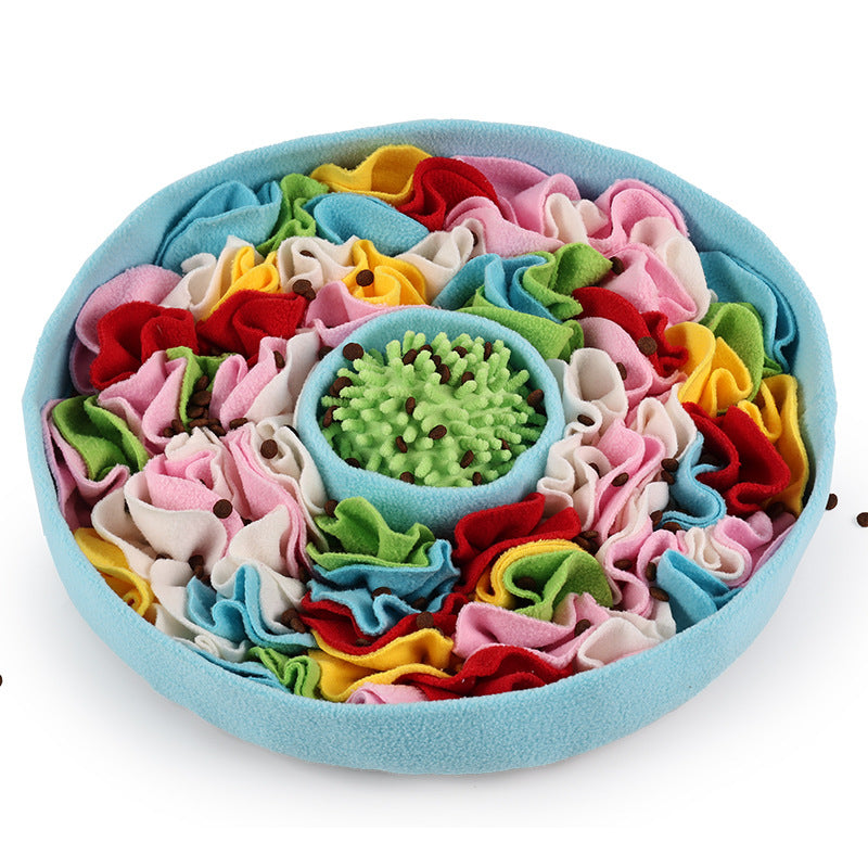 Cross-border pet sniffing mat cats and dogs puzzle decompression hidden food training with small toys four seasons play interactive