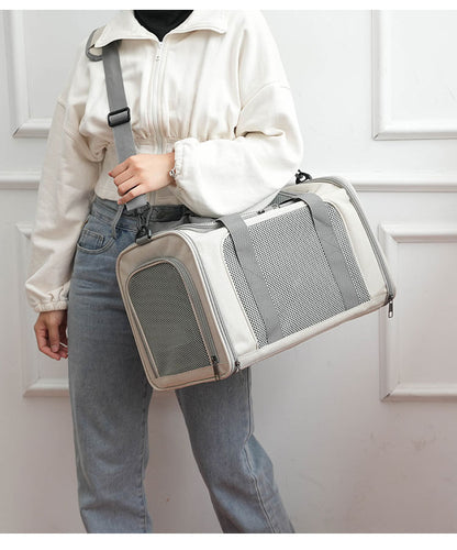Cat Carrier for Outings, Sterilization, Portable, Large Capacity, Breathable, Cat Car Cage, Cat Cage, Dog Carrier, Handheld, Crossbody, Foldable Pet