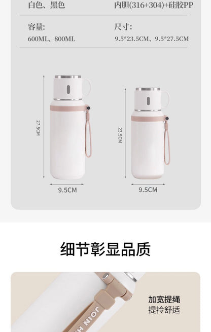 Foreign Trade Christmas Gift Thermos Cup, Large Capacity Water Bottle, Outdoor Sports Water Bottle, Cold-Keeping Ice Cup, Customizable