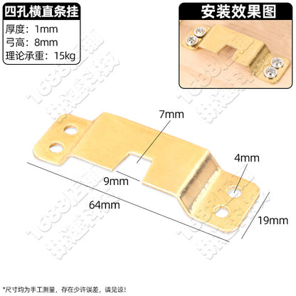 Photo Frame Hanging Buckle Hanging Ring Invisible Hook Metal Nail Hardware Hook Picture Frame Hanging Dark Hanging Buckle Oil Painting Hanging Painting Accessories