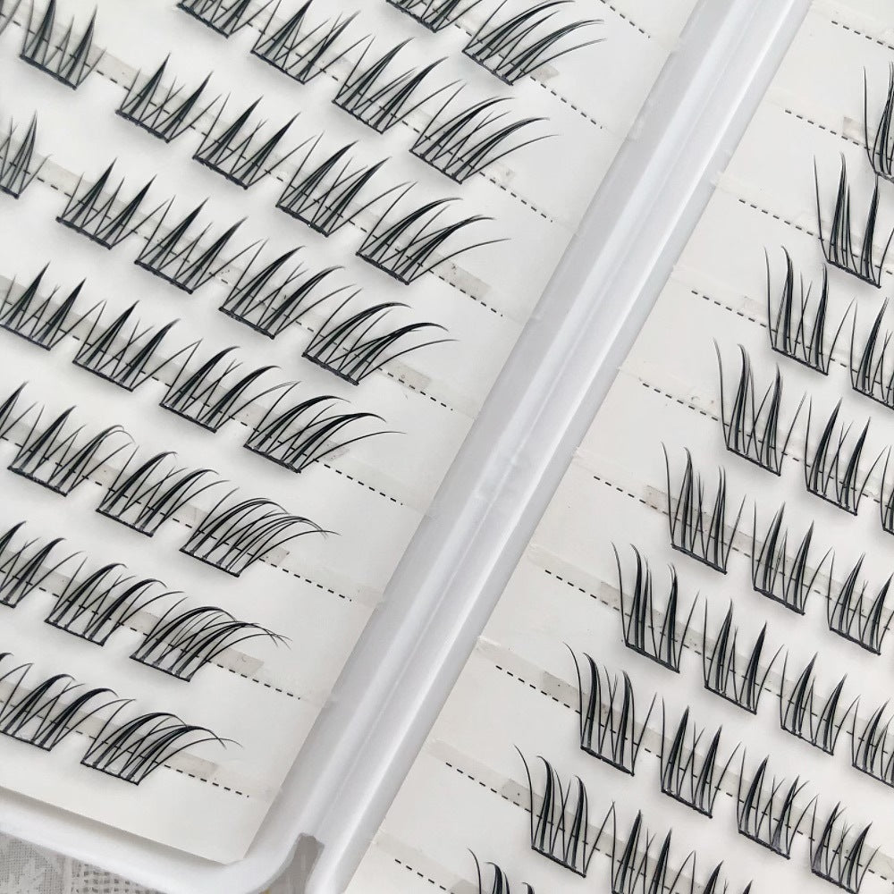 Yingmeijia Eyelashes Glue-Free Jade-Faced Little Fox False Eyelashes Ancient Style Natural Thick Oblique Segmented False Eyelashes Pure Desire