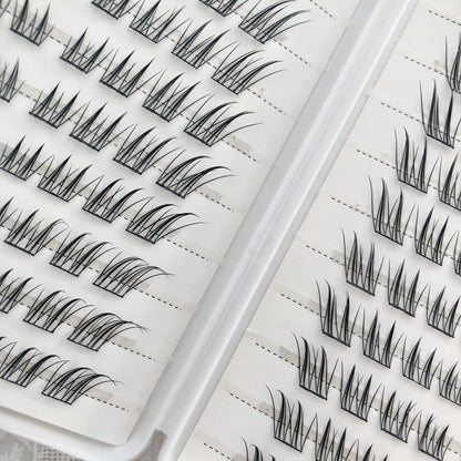 Yingmeijia Eyelashes Glue-Free Jade-Faced Little Fox False Eyelashes Ancient Style Natural Thick Oblique Segmented False Eyelashes Pure Desire