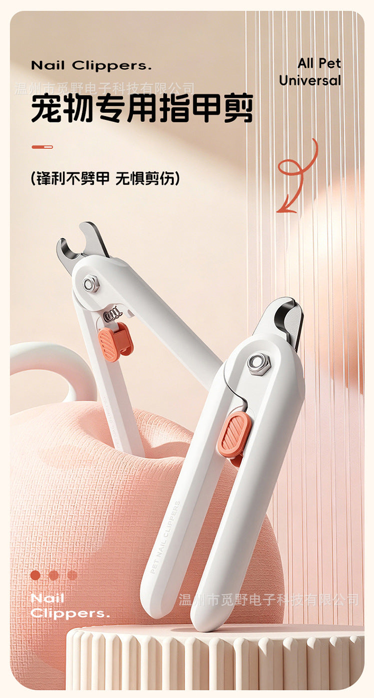 Cross-Border Two-In-One Pet Nail Clippers, Cat Claw Nail Trimmers, Nail Files, Nail Grinders, Pet Supplies