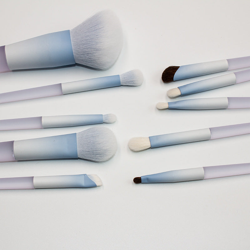 Chen Yuanyuan 10-Piece Makeup Brush Set, Blush Brush, Loose Powder Brush, Eye Shadow Brush, Nose Shadow Brush, Complete Set for Setting Makeup and Contouring