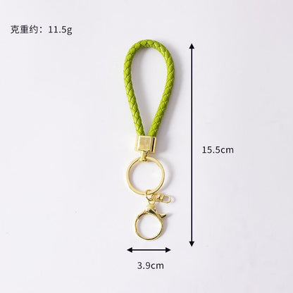 Wholesale Braided Leather Rope Keychain Car Keychain Key Ring Pendant Doll Accessories Event Small Gifts Wholesale