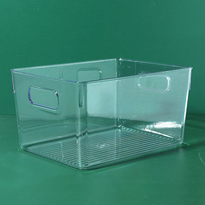 Simple Storage Box Transparent Acrylic Narrow Long Rectangular Mirror Cabinet Cosmetic Stationery Pen Kitchen Chopsticks Box