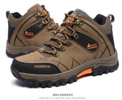 Cross-Border Recommendation for Autumn and Winter Men's Low-Top Outdoor Mountaineering and Hiking Sports Shoes, Men's Non-Slip and Wear-Resistant Work Boots