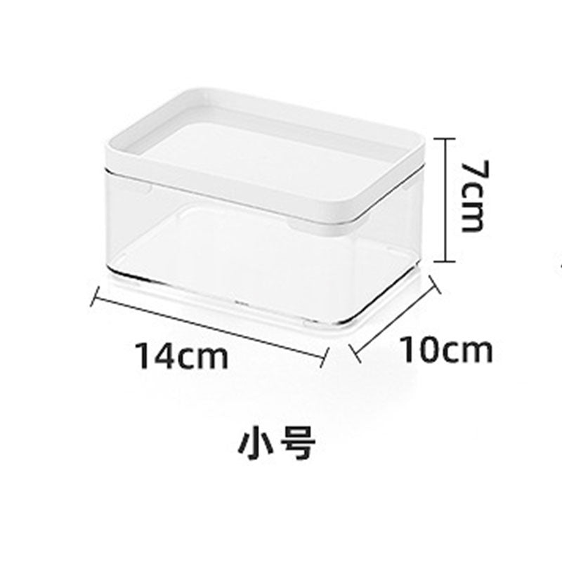 Enlarge 40cm Long Transparent Box Narrow Long Square Storage Box 15cm Wide Water-tight Drawer Finishing