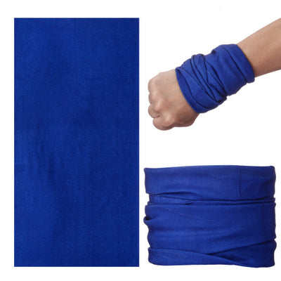 Solid Color Outdoor Turban Riding Flying Scarf Varied Magic Turban Men's and Women's Sunscreen Windproof Scarf Headgear Neck Sleeve Hair Band