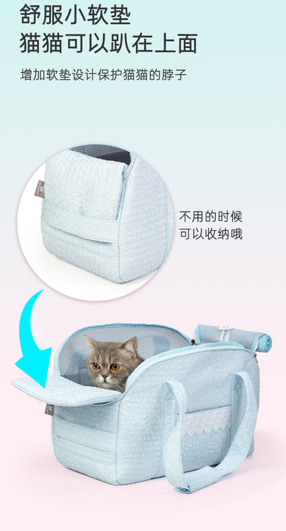 Lace Cat Bag Cat Bag Small Dog Pet Bag Breathable Dog Bag Portable Cat Bag Shoulder Pet Backpack