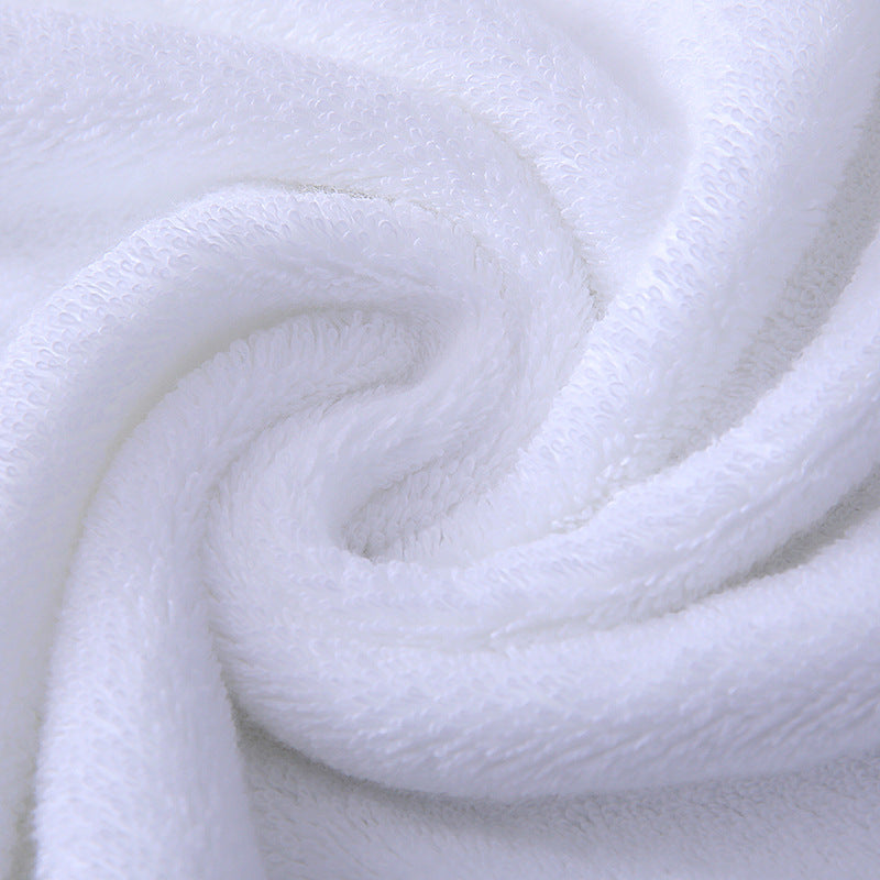 Hotel towel bath towel extra large absorbent pure cotton beauty salon hotel hot spring bed & breakfast white towel bath towel can add Logo